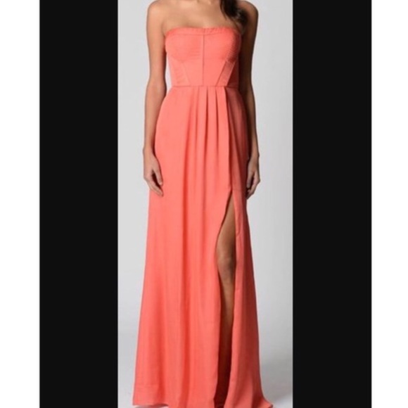 NWOT BCBG Coral Gown