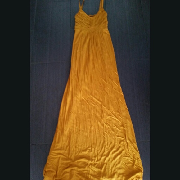Yellow new york and company maxi dress Yellow new york and company maxi dress