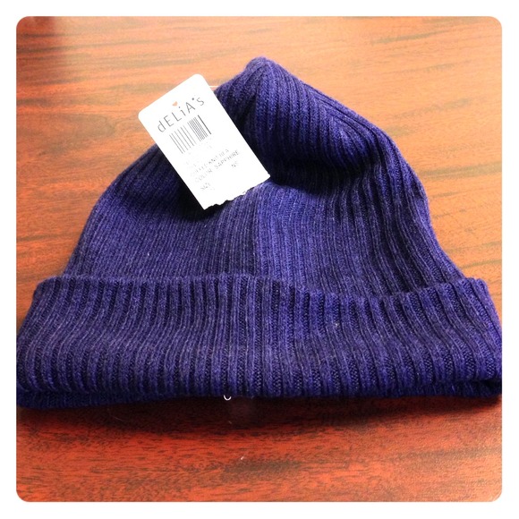 Delia*s Cuffed Knit Beanie in Sapphire