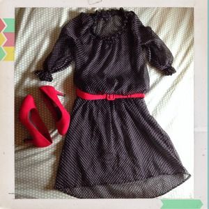 🎉SALE🎉Sheer Polka Dot Chiffon Dress