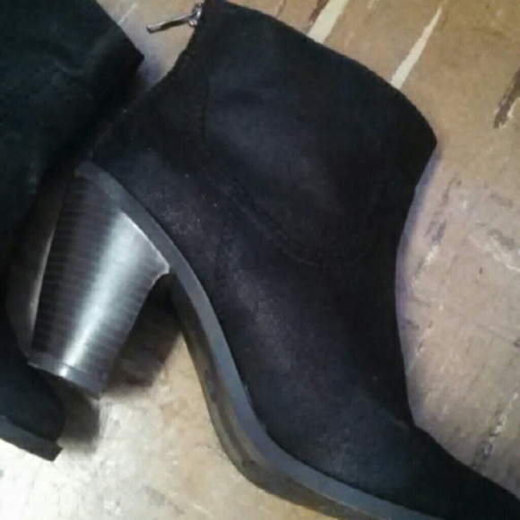RESERVED Black ankle booties