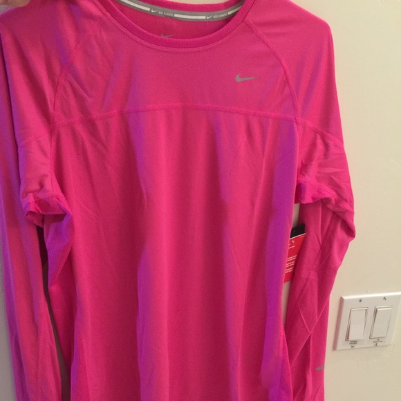 Nike Dri-Fit long sleeve shirt (pink)