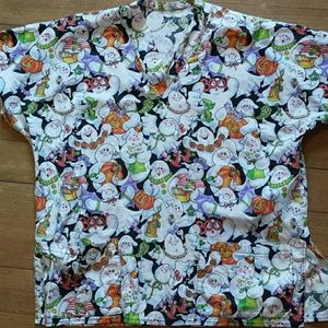 Scrub top size L