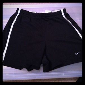 Black athletic shorts