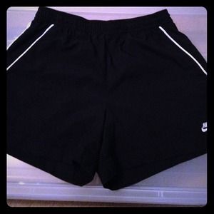 Black athletic shorts