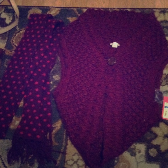 Xhilaration Sweaters - Burgundy knit bundle