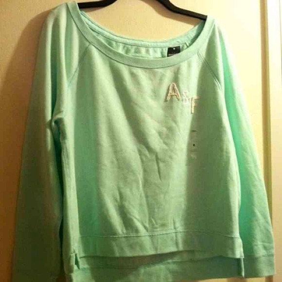 NEW AF Mint off the shoulder sweater