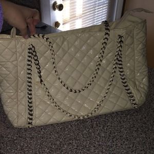 Off white large handbag