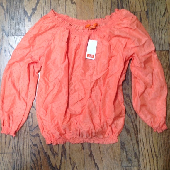 Joe FRESH orange blouse