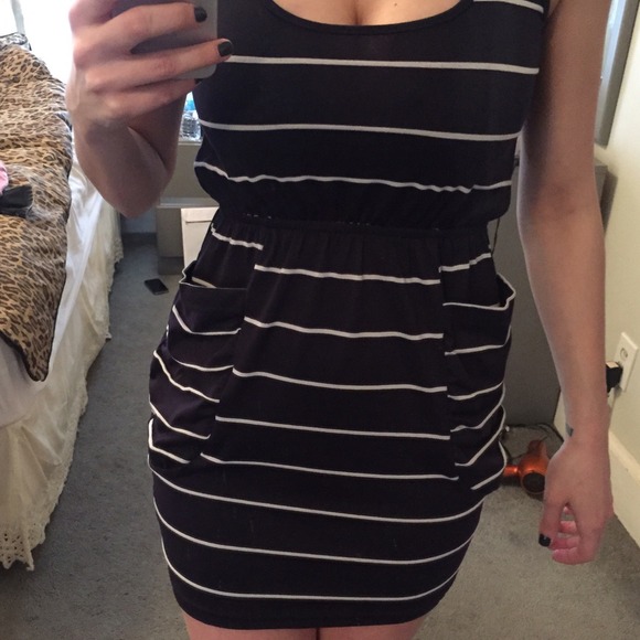 Navy Blue AQUA Dress