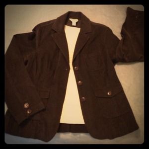 Chocolate Brown Corduroy Blazer
