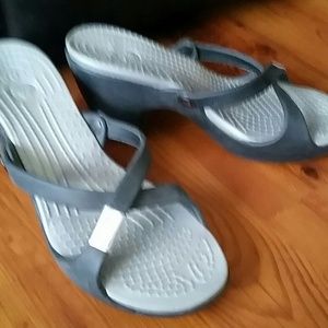 Size 8 Crocs brand high heels