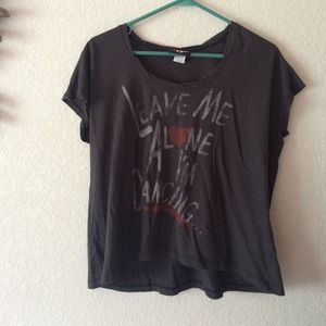 Loose fit "Leave Me Alone I'm Dancing" shirt