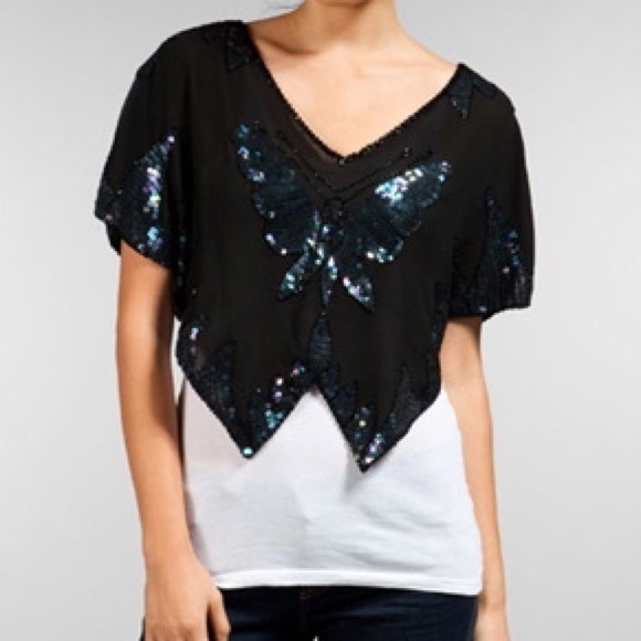SOLD Gorgeous Sequin Free People Top Size Medium