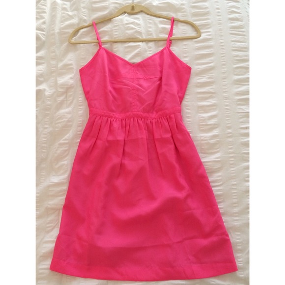 NWT J.CREW PINK DRESS WITH POCKETS