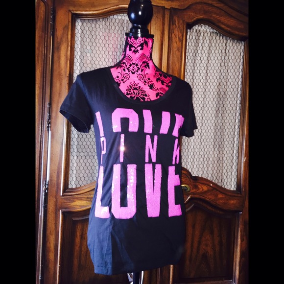 Victoria's Secret PINK sequined T-shirt