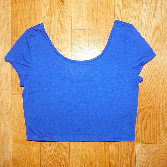 💘Blue Crop Top