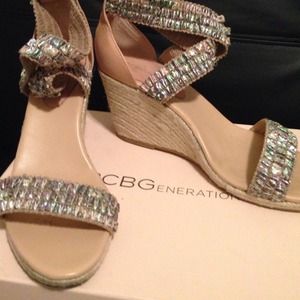 BCBG wedge sandals