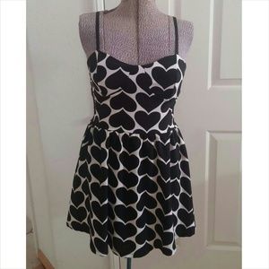 Black hearts dress