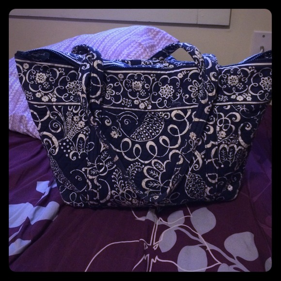 Navy blue cool design Vera Bradley bag