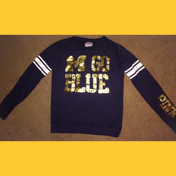 VS Pink Michigan Sweatshirt