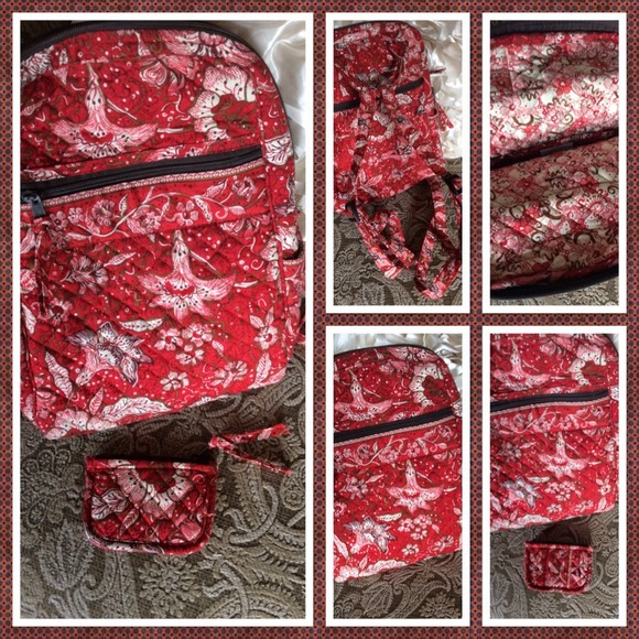 Stephanie Dawn Accessories - RED PAISLEY BACKPACK