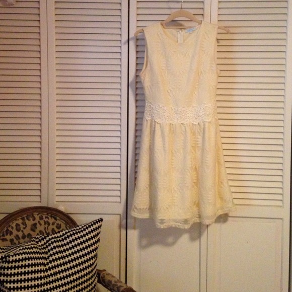 Francesca's Collections Dresses & Skirts - Jun and Ivy Off White Lace Dreas