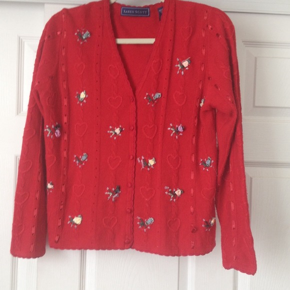 🌹💕🌹Sweet Red Cardigan