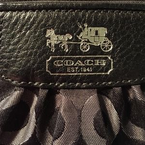 Small Black Coach Wristlet.
