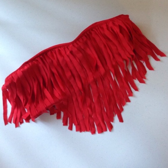 Fringe bandeau top