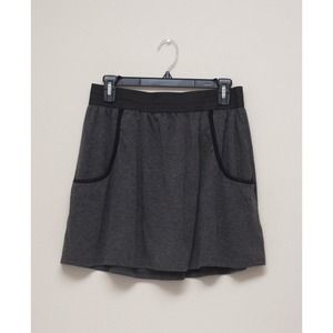 🚫SOLD Flowy Grey & Black Skirt with Pockets