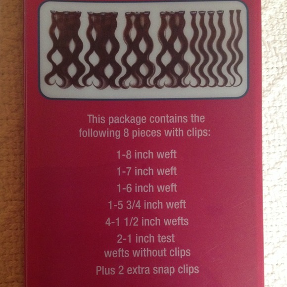 *SOLD* 14" Wavy Human Hair Clip-In Extensions - Picture 3 of 4