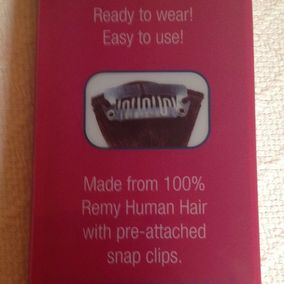 *SOLD* 14" Wavy Human Hair Clip-In Extensions - Picture 4 of 4