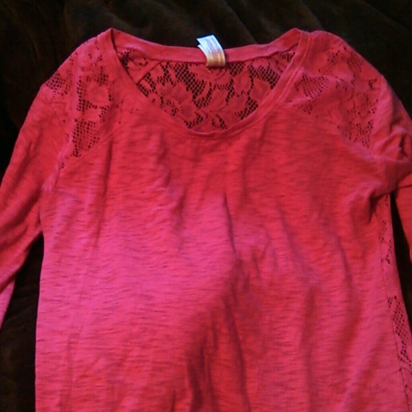 Cute pink long sleeve shirt