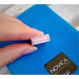 Rose Quartz 0.925 Sterling Silver Cocktail Ring