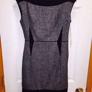 Karen Millen size 4 black and grey dress