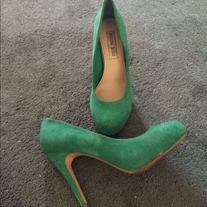 Suede heels