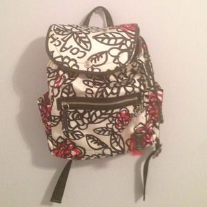 Printed Coach Backpack