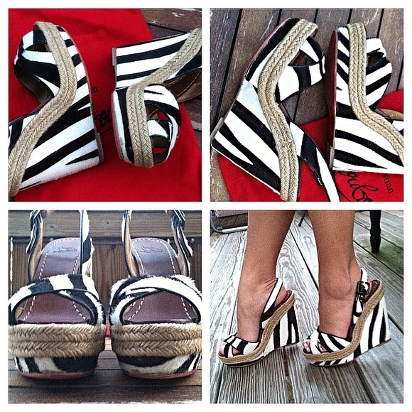 Christian Louboutin Tigresse pony hair wedges - Picture 4 of 4