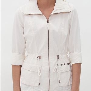 Buckle Jacket w/ Stud Accents & Cinch Waist