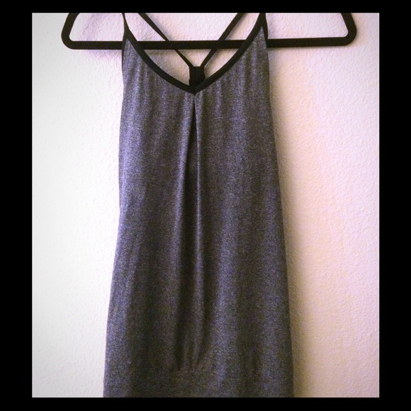 Grey Workout Top with Builtin Bra!