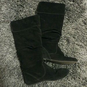 Black Suede Boots