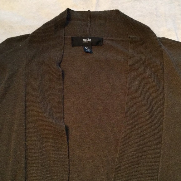 Olive Green Mossimo Open Cardigan 3/4 Sleeves - Picture 4 of 4