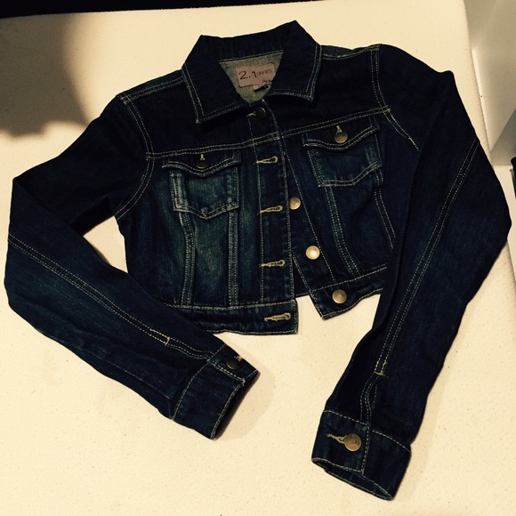 Dark Blue Short Jean Jacket