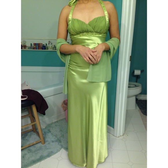 Halter Prom Dress - Picture 2 of 3