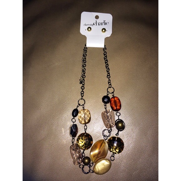 Multi colored beaded necklace