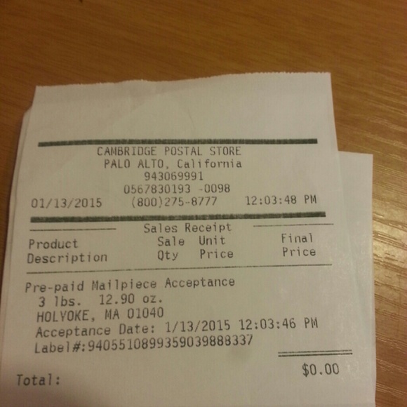 Tracking information - Picture 2 of 4