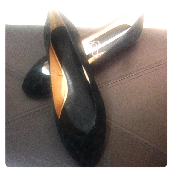Brand New with tag ZARA black suede cheetah flat 9