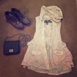 Free People Hooded Vest