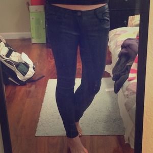 Black coated skinnies